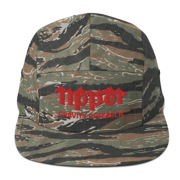 Tipper Red Text Five Panel Cap LE10