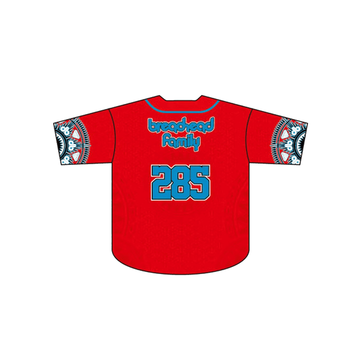 Breadhead Family V2 - Embroidery Cropped Baseball Jersey