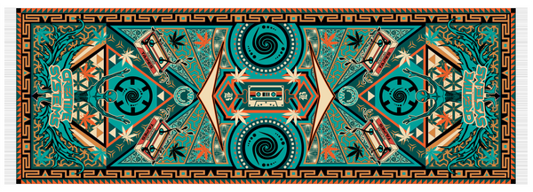 Ganja Martian Tapes Pashmina - LE 125