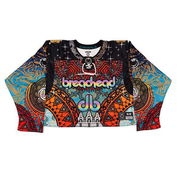 Breadhead Reflective Crop Hockey Jersey