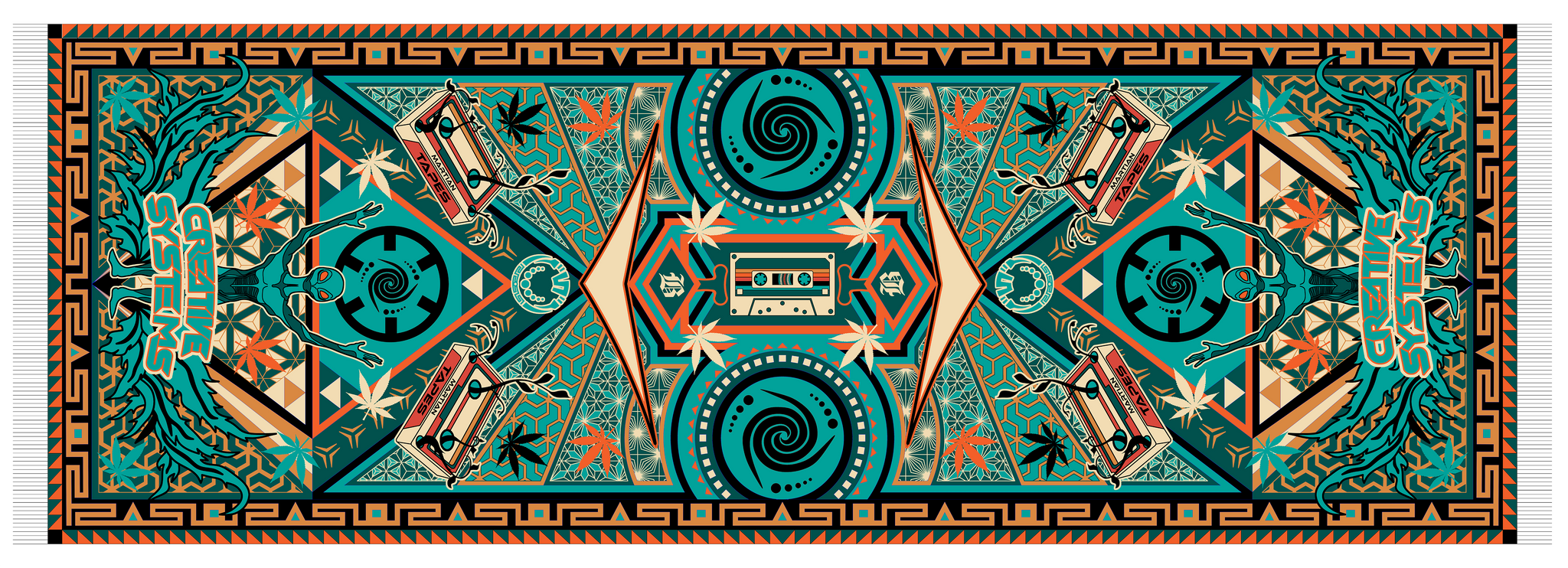 Ganja Martian Tapes Pashmina - LE 125