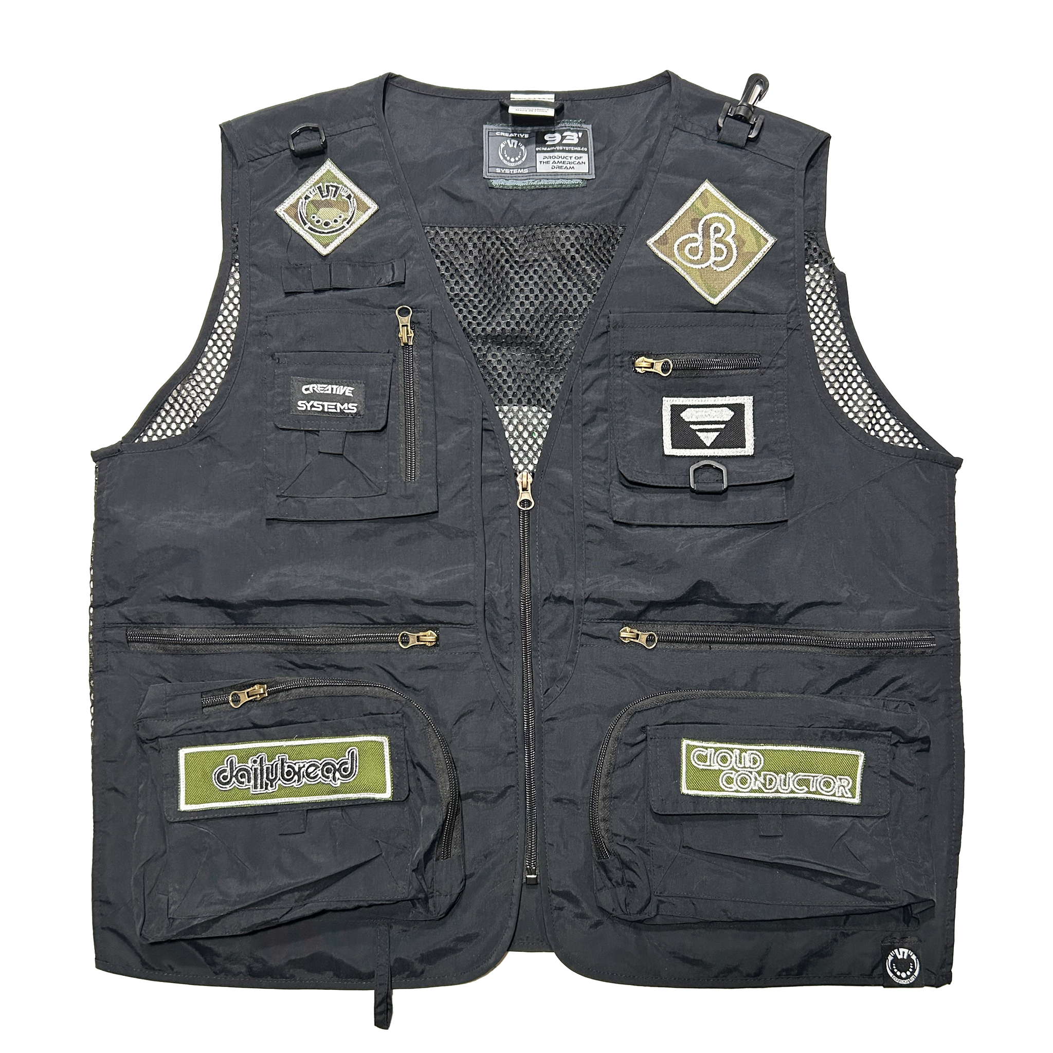 dB Imperfect Patchwork Tactical Vest - Black / Medium