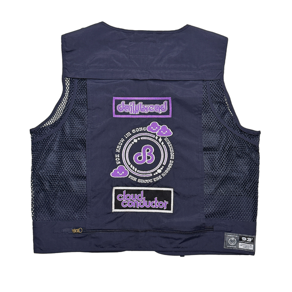 dB Purple Clouds Tactical Vest - Navy / XL
