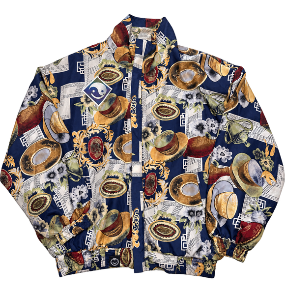 Griz Tea Time Windbreaker upcycled front view