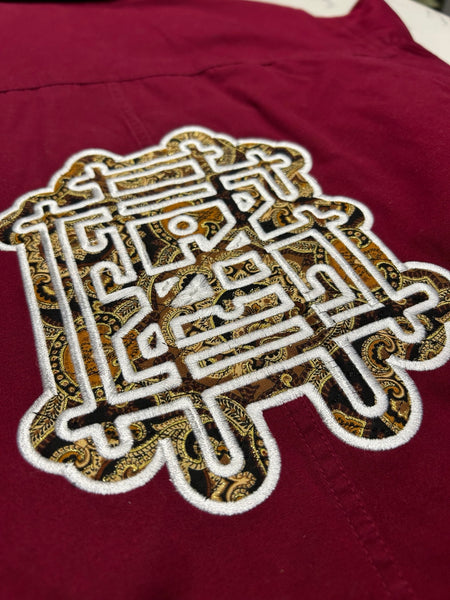 Paisley GRiZ back applique detail